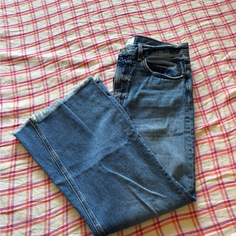 The GREAT. Kick crop jeans